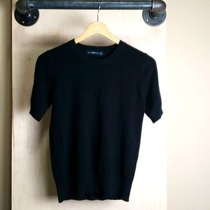 Zara knit top, black, size mediun